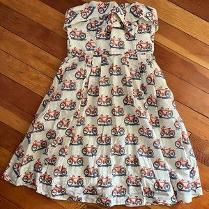 Anthropologie Bike Lane Dress Strapless Size 2